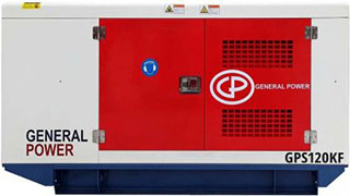 Дизельный генератор GeneralPower GP120KF в кожухе