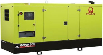 Дизельный генератор Pramac GSW 200 P 380V в кожухе