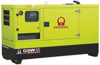 Дизельный генератор Pramac GSW 65 P 230V 3Ф в кожухе