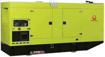 Дизельный генератор Pramac GSW 665 I 400V в кожухе