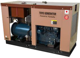 Дизельный генератор Toyo TG-30SPC в кожухе