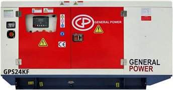 Дизельный генератор GeneralPower GP24KF в кожухе
