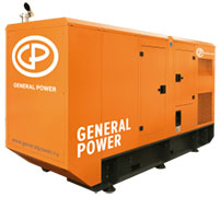 Дизельный генератор GeneralPower GPDZ 175 в кожухе