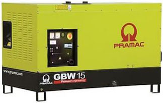 Дизельный генератор Pramac GBW 15 P 230V 3Ф в кожухе