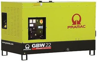 Дизельный генератор Pramac GBW 22 Y 240V в кожухе