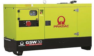 Дизельный генератор Pramac GBW 30 P 480V в кожухе
