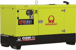 Дизельный генератор Pramac GBW 45 P 230V 3Ф в кожухе