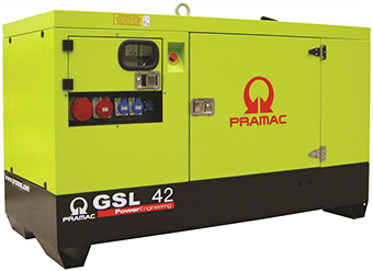 Дизельный генератор Pramac GSL42D 380V в кожухе