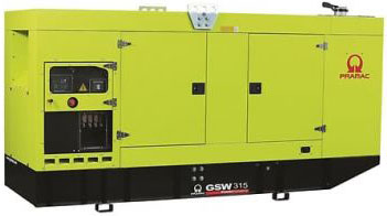 Дизельный генератор Pramac GSW 315 P 380V в кожухе