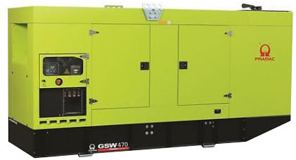 Дизельный генератор Pramac GSW 470 P 380V в кожухе