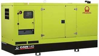 Дизельный генератор Pramac GSW 145 V 400V в кожухе