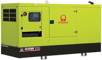 Дизельный генератор Pramac GSW 150 P 380V в кожухе