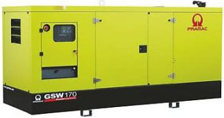 Дизельный генератор Pramac GSW 170 V 220V в кожухе