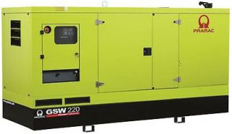 Дизельный генератор Pramac GSW 220 I в кожухе