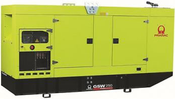 Дизельный генератор Pramac GSW 250 P 400V в кожухе