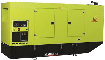 Дизельный генератор Pramac GSW 705 DO 380V в кожухе