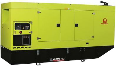 Дизельный генератор Pramac GSW 730 M 400V в кожухе