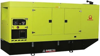 Дизельный генератор Pramac GSW 760 M 480V в кожухе