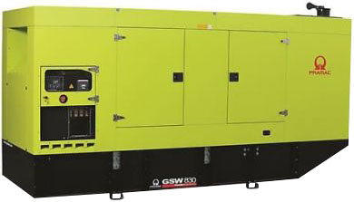 Дизельный генератор Pramac GSW 830 DO 400V в кожухе