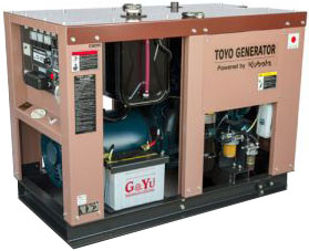 Дизельный генератор Toyo TG-19TPC в кожухе
