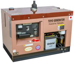 Дизельный генератор Toyo TKV-11SPC в кожухе