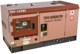 Дизельный генератор Toyo TKV-14TBS в кожухе