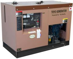 Дизельный генератор Toyo TKV-15SPC в кожухе