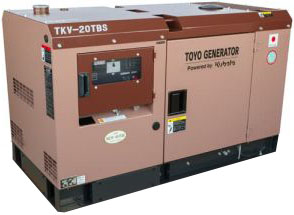 Дизельный генератор Toyo TKV-20TBS в кожухе