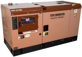Дизельный генератор Toyo TKV-27TBS в кожухе
