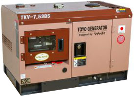 Дизельный генератор Toyo TKV-7.5SBS в кожухе